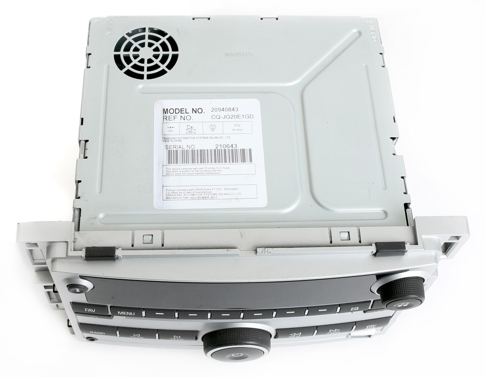 2009-12 Chevy Malibu Silver AM FM CD Player Radio w Aux Input & USB 20940843 UUI