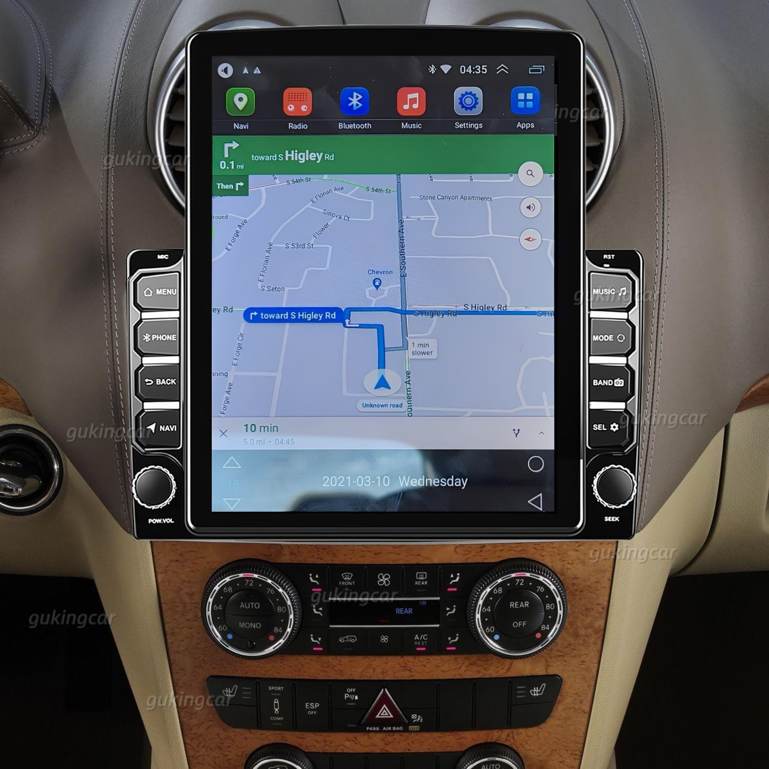 CarPlay Android 13 For Mercedes-Benz ML350 GL450 2007-2011 Car Radio Stereo 9.7″