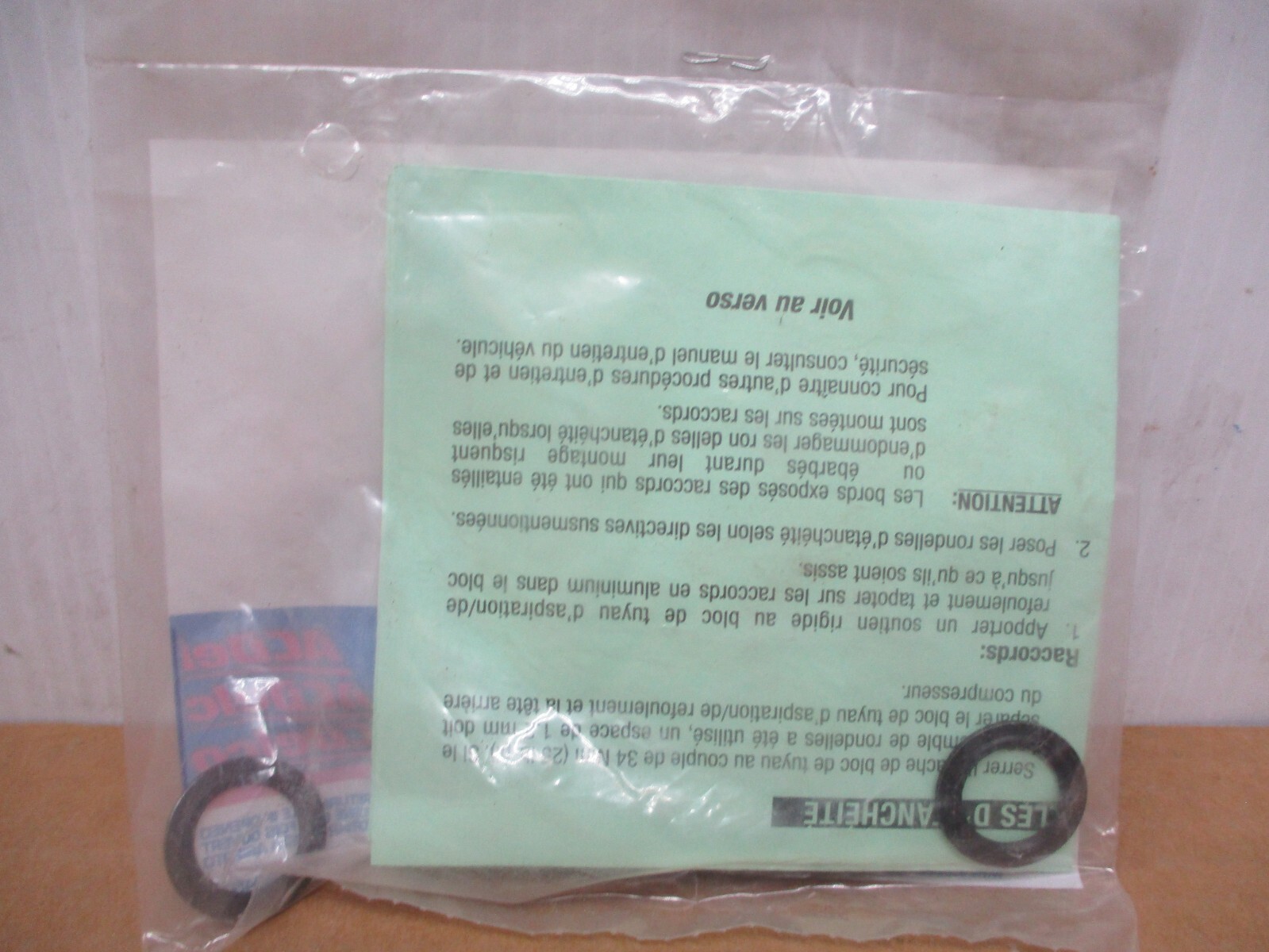 AC DELCO SEAL WASHER KIT 06571624