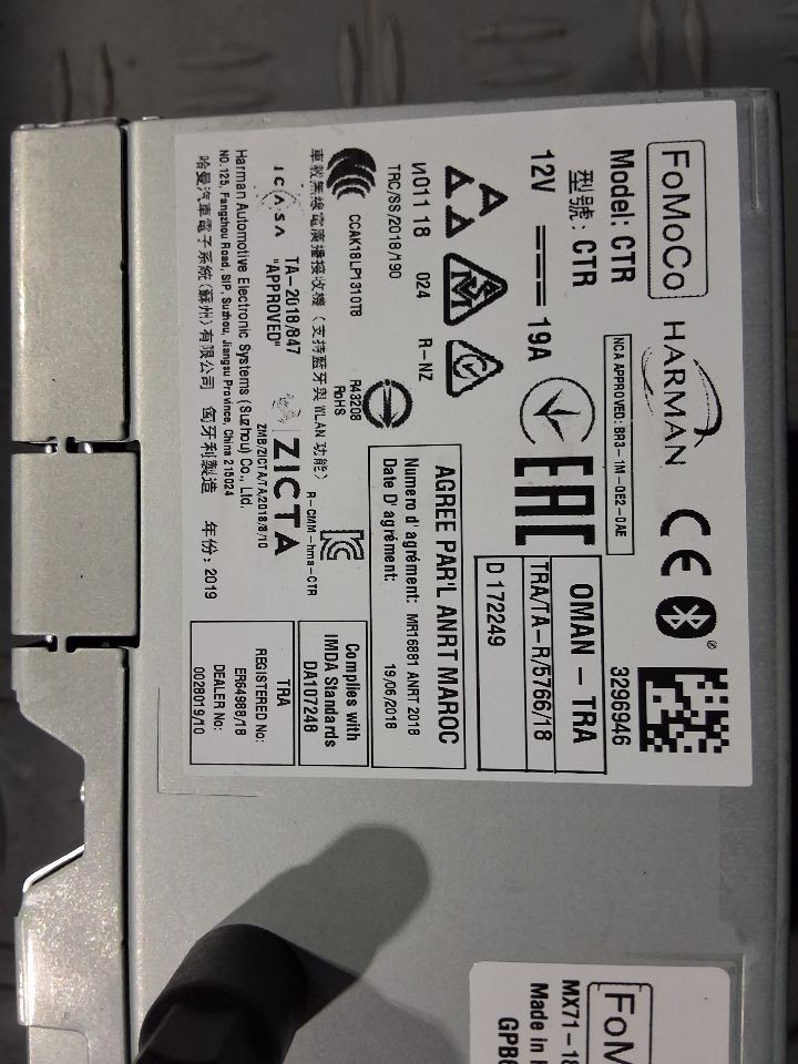 2022 Ford Maverick Radio Receiver Standard Audio System