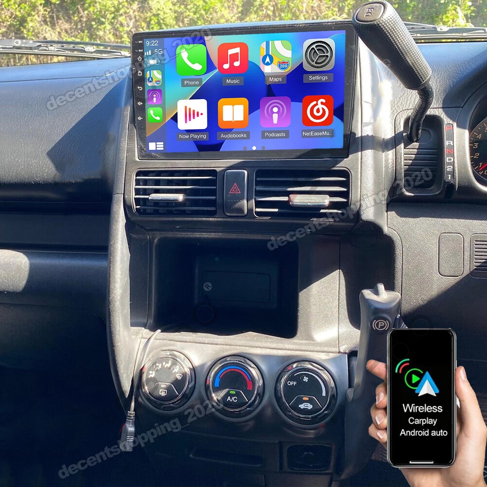 For Honda CRV 2002-2006 Android 15.0 Car Stereo Radio GPS WIFI 9″ Carplay 2+32GB
