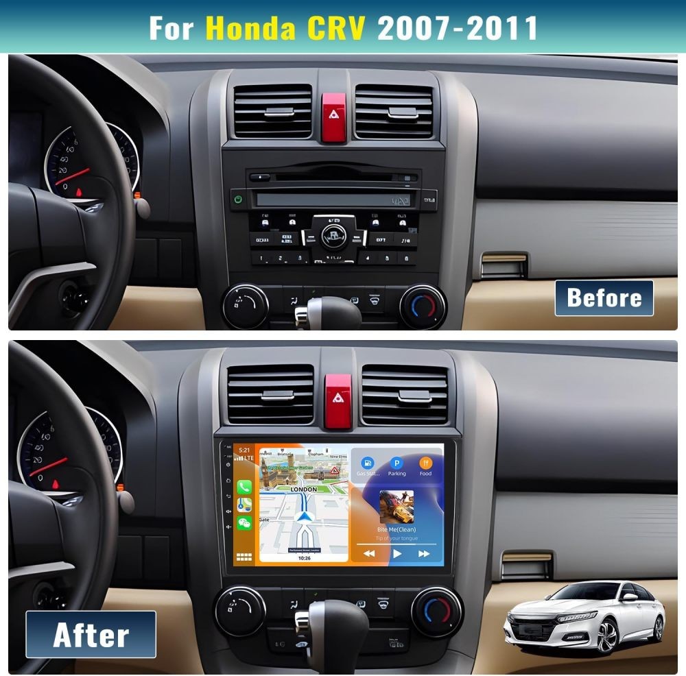 9 Inch Car Stereo Radio For Honda CRV 2007-2011 Apple Carplay Android Auto BT FM