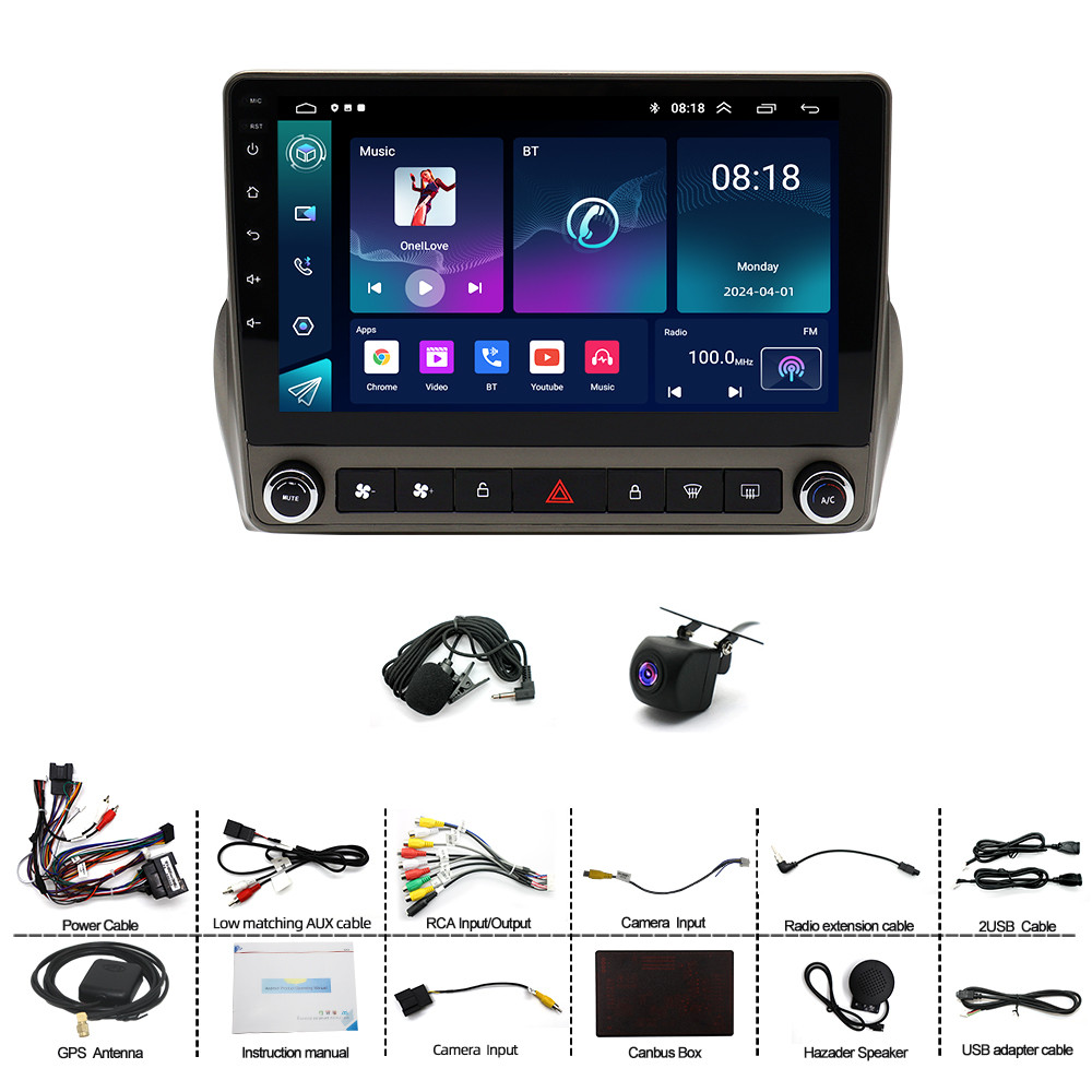 Car GPS DSP WiFi Radio Stereo Carplay Android 13 For Chevrolet Camaro 2010-2015