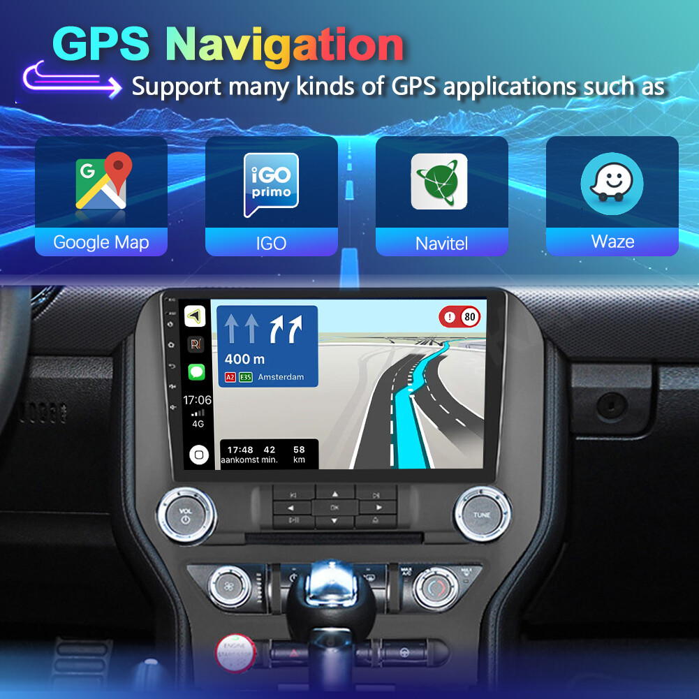 6G+128GB Car Stereo Radio For Ford Mustang 2015-2021 Android 14 Car Play GPS DSP