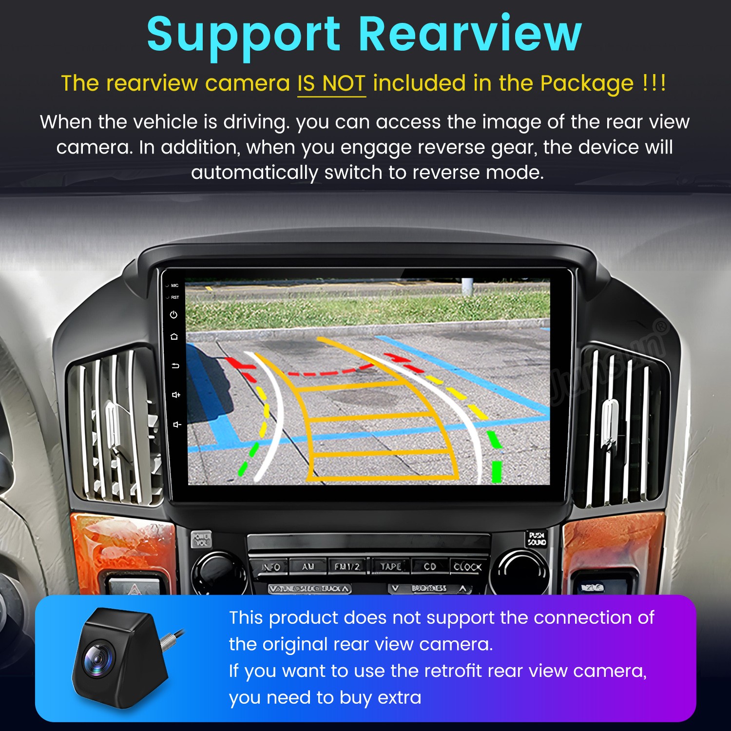For 1998-2003 Lexus Rx300 6+128G CarPlay Android14 Car Stereo Radio GPS Nav WIFI