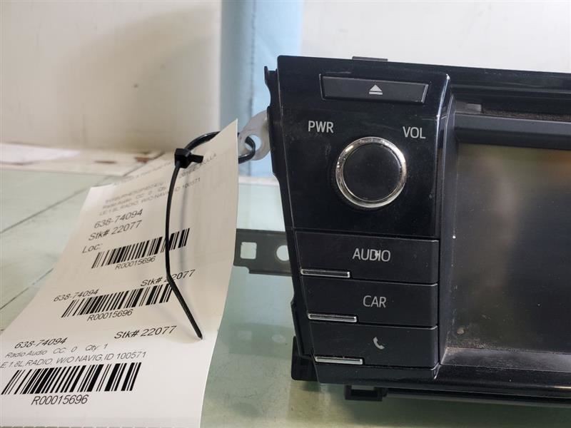 Audio Equipment Radio Display And Receiver Fits 15-16 COROLLA 100571