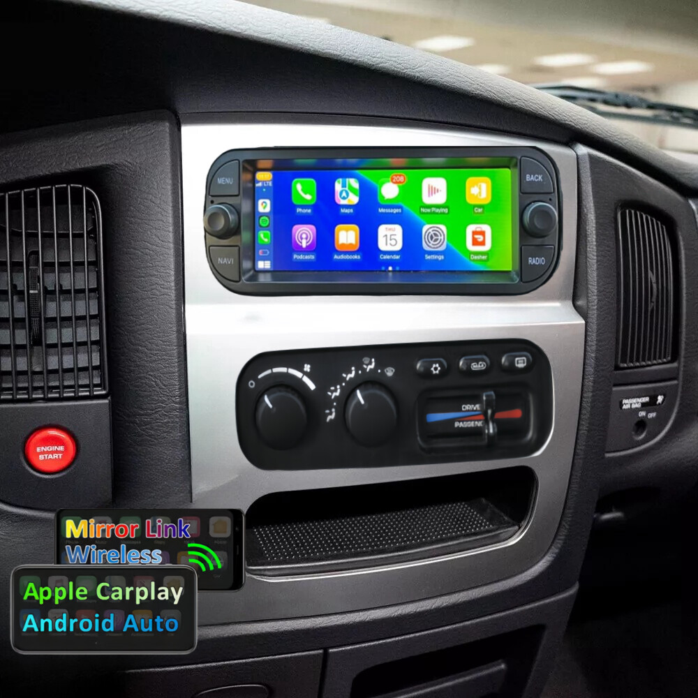 For Dodge Ram 1500 2500 3500 2002-2005 Carplay Android Radio Stereo GPS 2+32GB