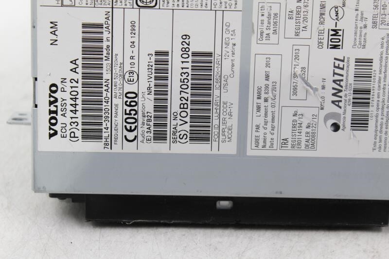 Audio Equipment Radio Receiver ID 36010209 Fits 16 VOLVO XC60 27101