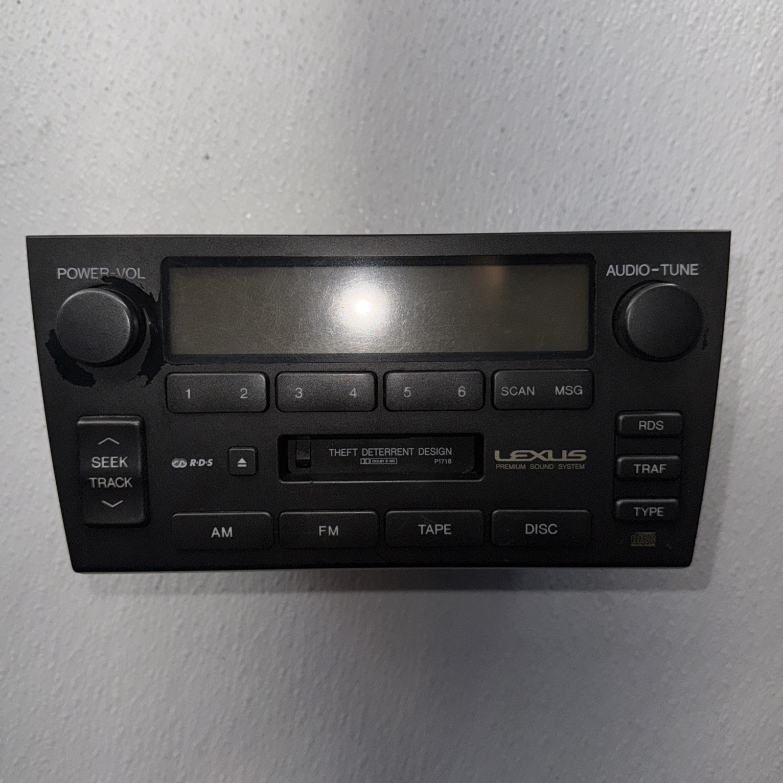 2001 Lexus GS300 Radio Head Unit AM FM Receiver Stereo OEM USED UNTESTED