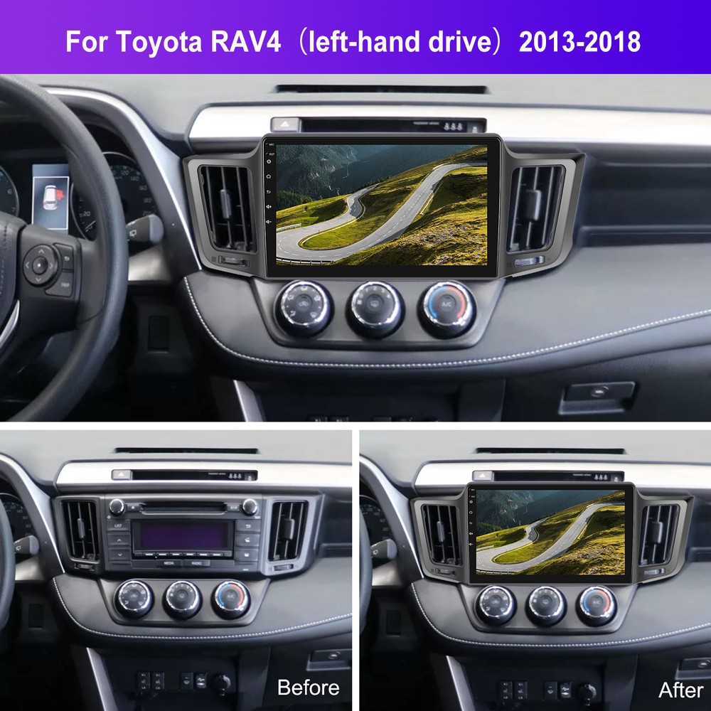 6+128GB For Toyota RAV4 2013-2018 Android 15 Apple CarPlay Car Stereo Radio GPS