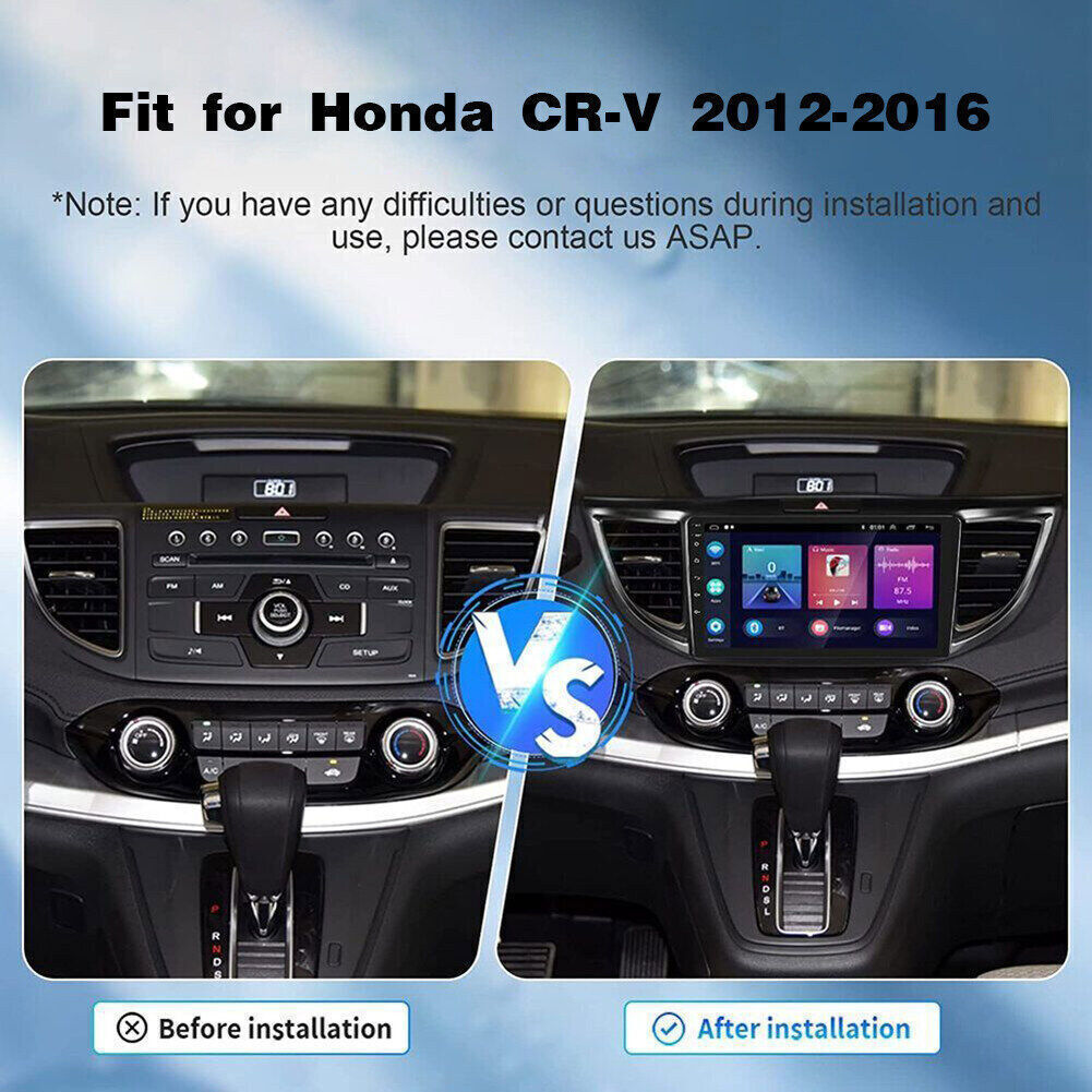 For 2012-2016 Honda CRV Apple Carplay Android 13 Car Stereo Radio GPS NAVI 10.1″