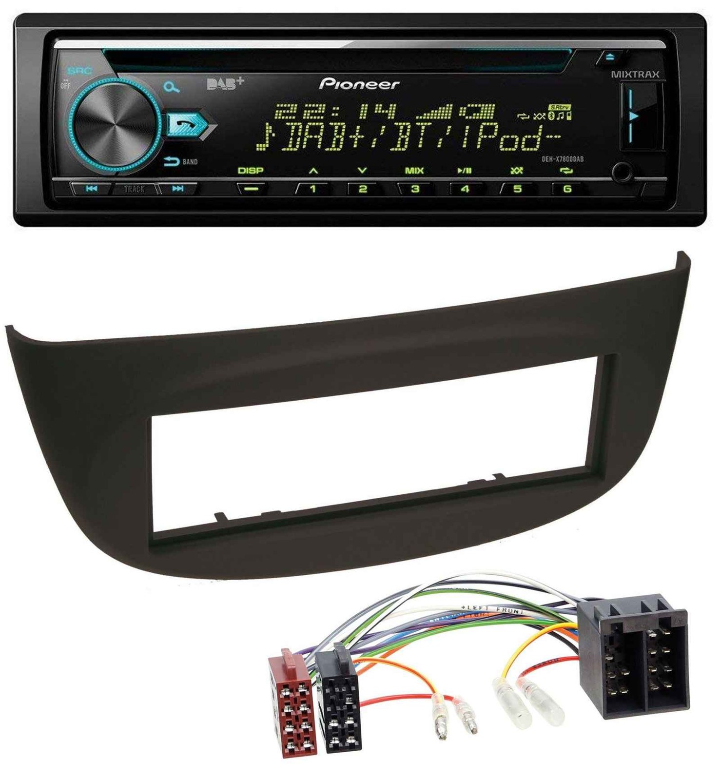 Pioneer DAB MP3 CD USB Bluetooth Car Stereo for Renault Twingo (07-12) Black