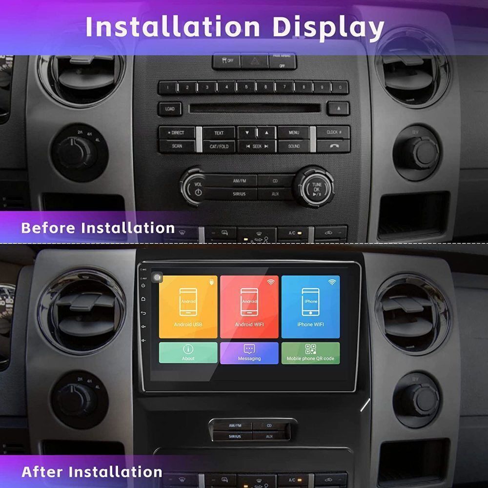 For Ford F150 F-150 2009-2014 Apple Carplay Android 14.0 Car Stereo Radio 4+64GB