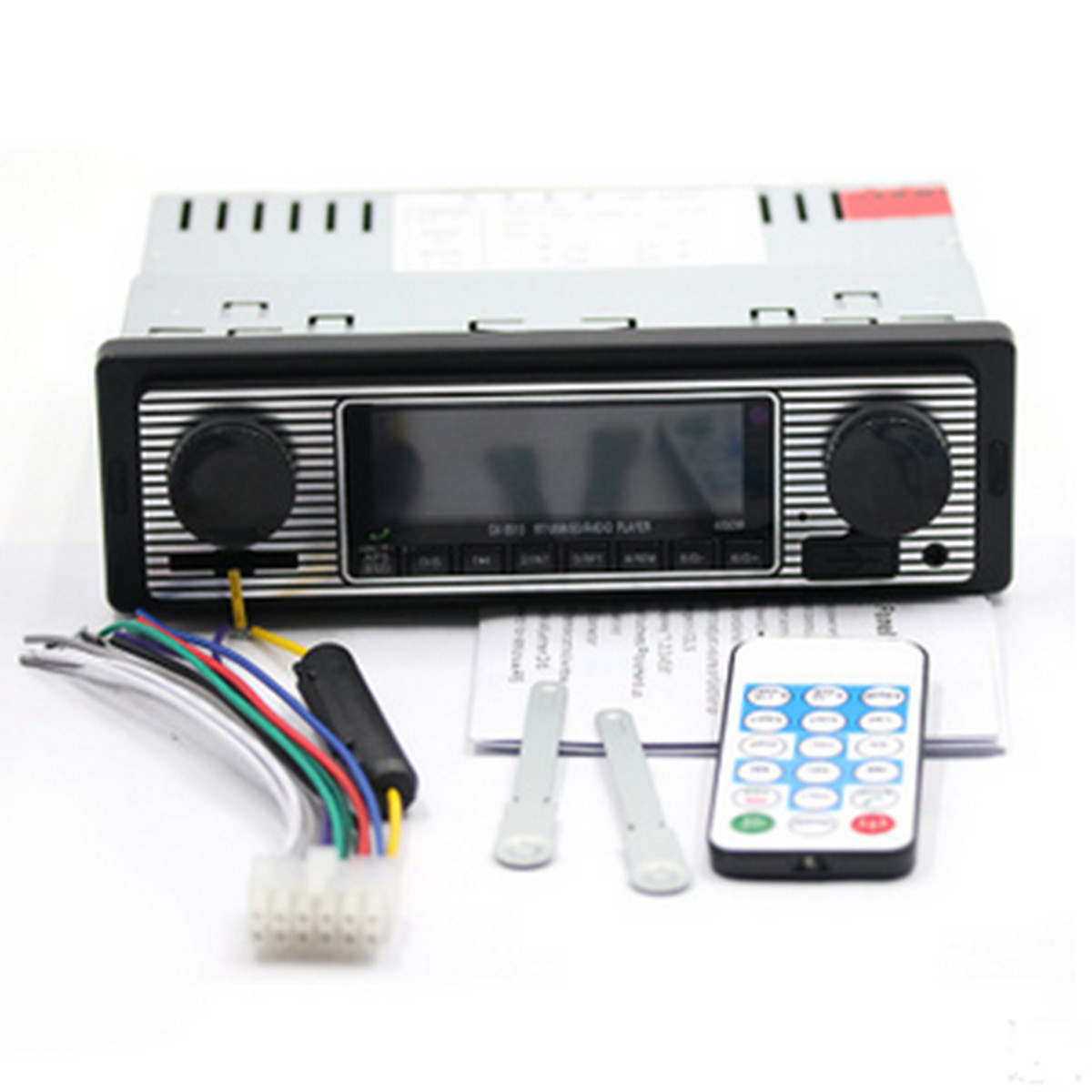 Single 1 Din Car Radio Stereo Audio In-Dash Bluetooth MP3 Player FM AUX/SD/USB