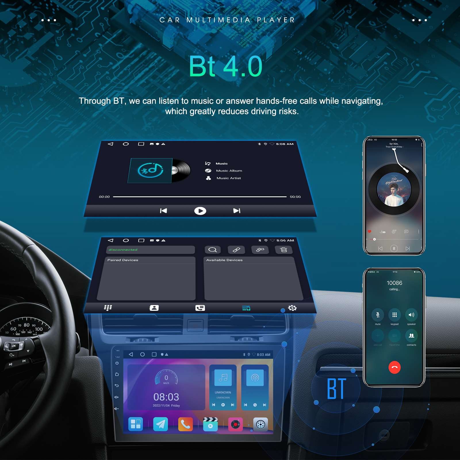 Apple Carplay Wifi Car Stereo FM Radio Fit BMW E46/318i/320i/323i/325i/328i/330i