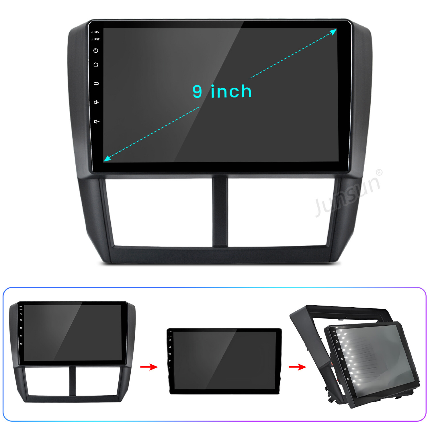 CarPlay 2+32G Android Car Stereo Radio GPS Nav For Subaru Forester Impreza 08-12