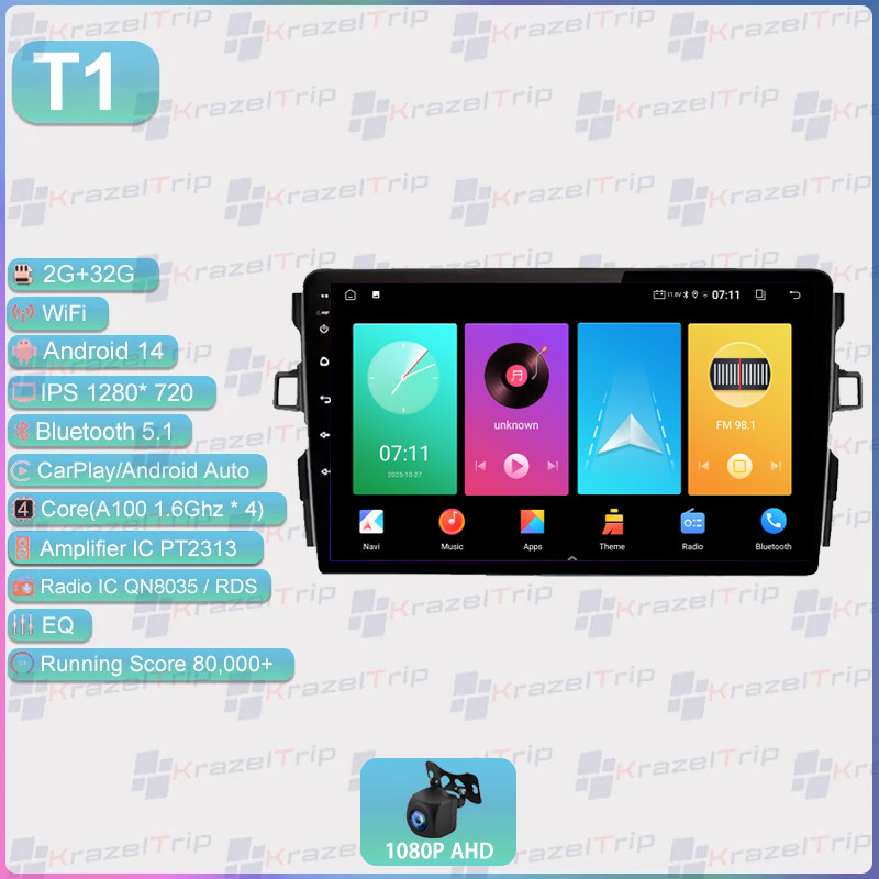 8 Core 64GB Android Stereo for Toyota Auris E150 2006-2012 Car Radio Carplay