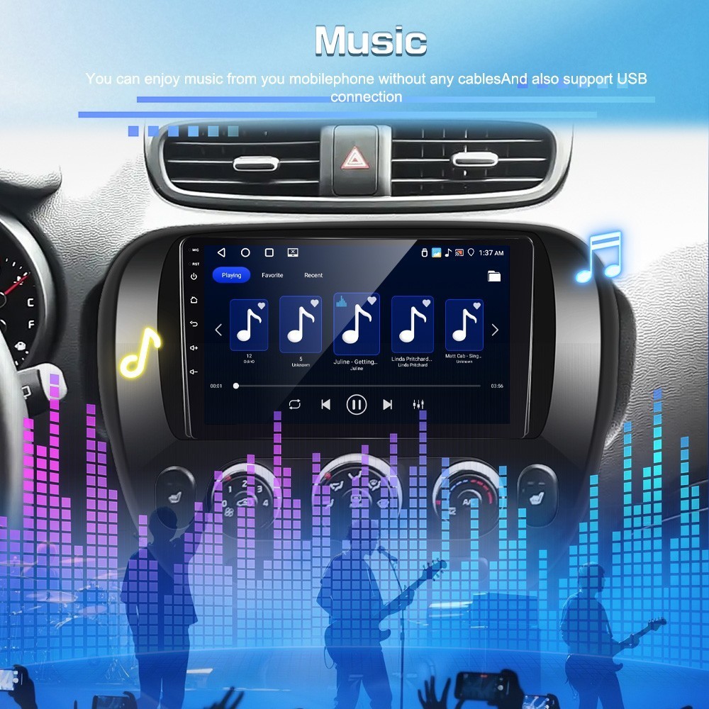For 2014-2019 Kia Soul CarPlay Android 13 Car Radio Stereo GPS Head Unit