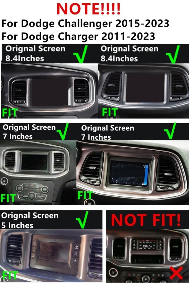 For 2017-2021 Dodge Charger 8.4″ Android 15 Carplay Car Stereo Radio GPS Navi BT