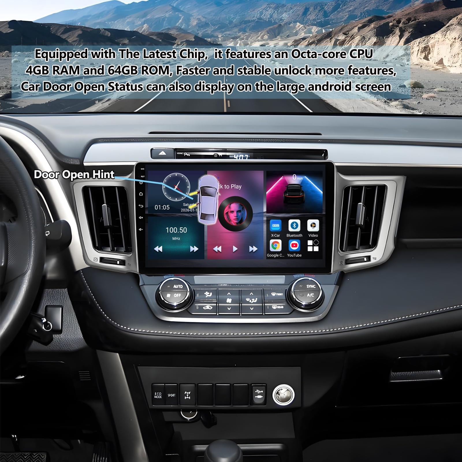 ** NEW Toyota RAV4 2013-2018 | 10.2 Inch Stereo | 8-Core | 4GB+64GB | CarPlay