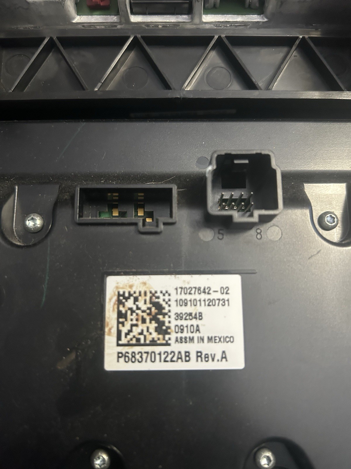 2020 RAM Uconnect 5″ Inch Screen Radio A/C Controls Vents Screen