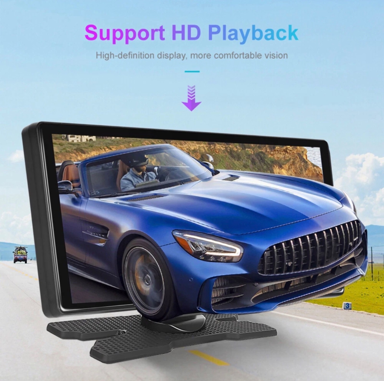 Touch Screen Wireless Apple CarPlay Android Auto DVR Dash Cam And Reverse Camera