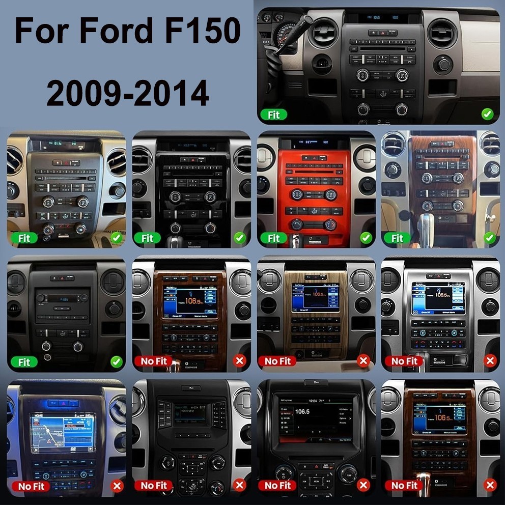 For 2009-2014 Ford F-150 Car Radio Stereo Carplay 4+64G 9.7in +CAM Auto