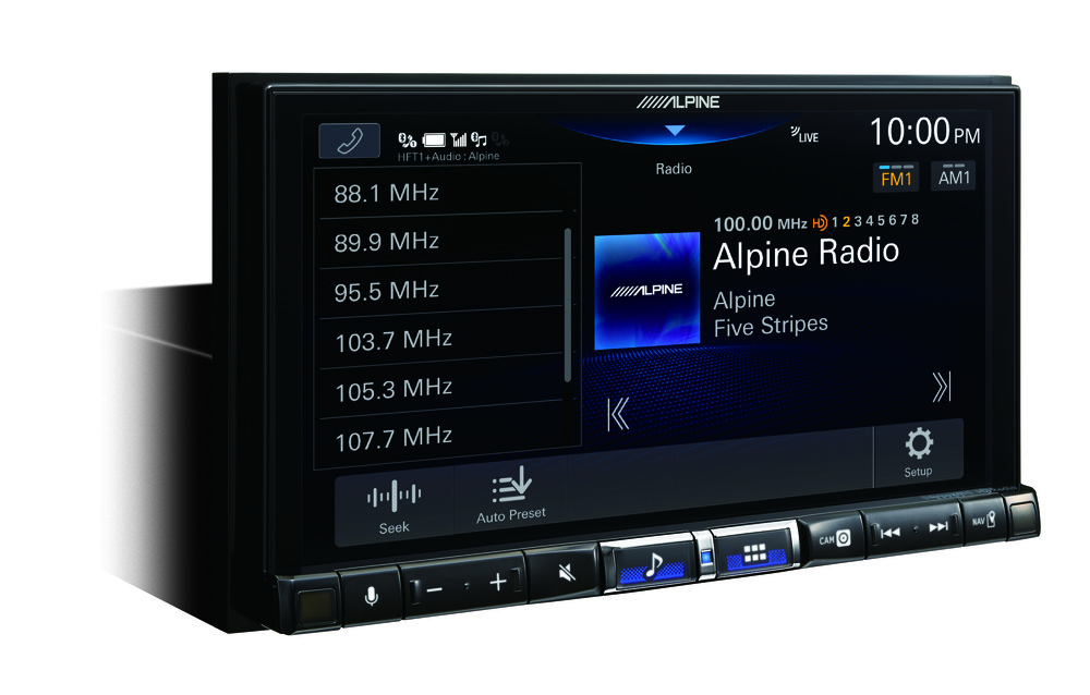 Alpine iLX-507 7″ Touchscreen Multimedia Receiver + License Plate Camera