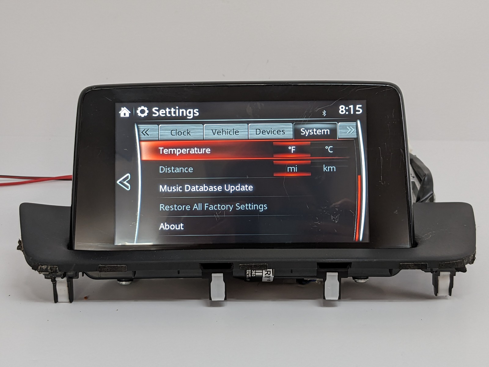 2016 – 2019 Mazda CX-9 OEM Radio Multi Media Display Screen 8″ Inch