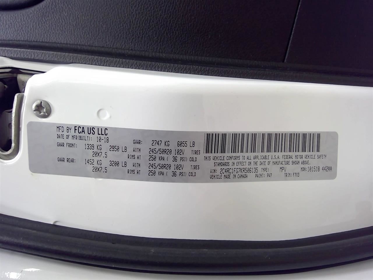 Info-GPS-TV Screen Display Front Dash ID 68316174 Fits 18-20 PACIFICA 1080792