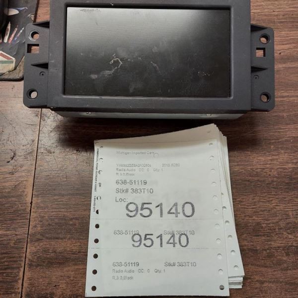 Audio Equipment Radio XC60 Display Upper Fits 09-12 VOLVO 60 SERIES 118256