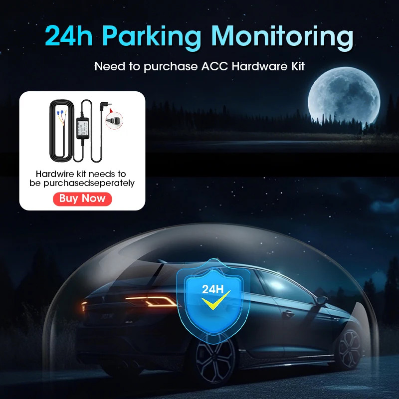 11.26″ 4K ADAS Dash Cam Display Wireless CarPlay Screen DVR Dual Recording Night