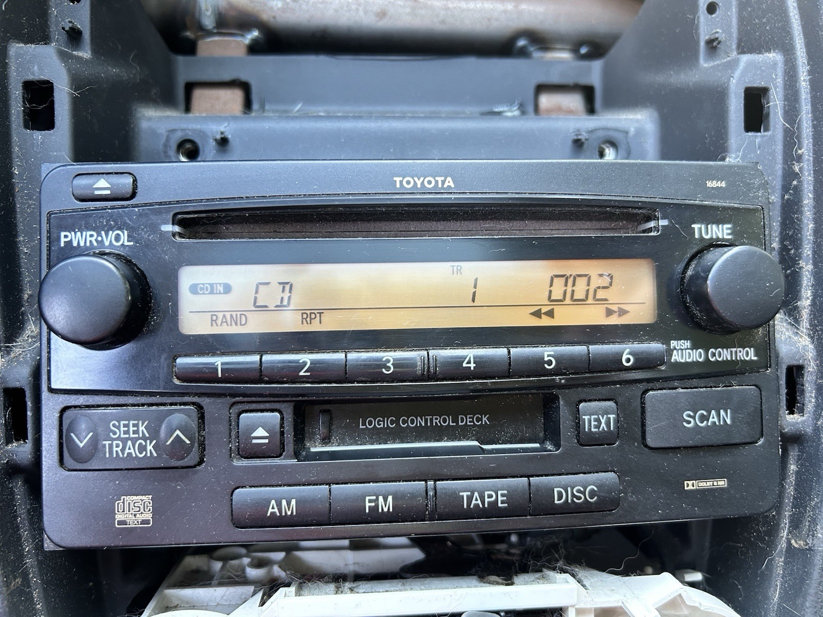 2003 2004 2005 Toyota Celica Rav 4 Matrix 4Runner Radio CD Cassette OEM 16844