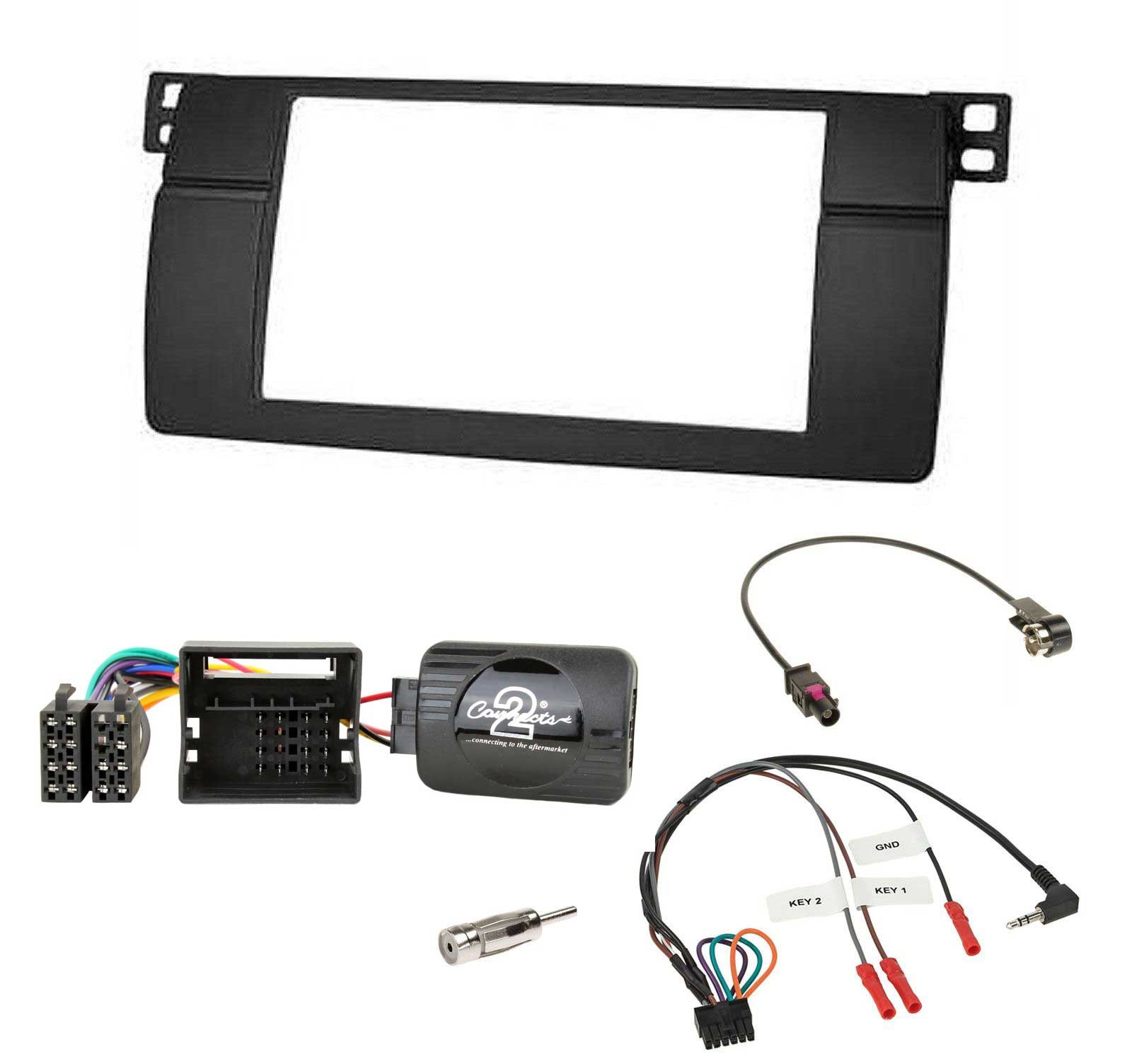 Pioneer DAB Steering Wheel 2DIN Bluetooth USB Car Stereo for BMW 3 Series E46 2001-2006 Pro