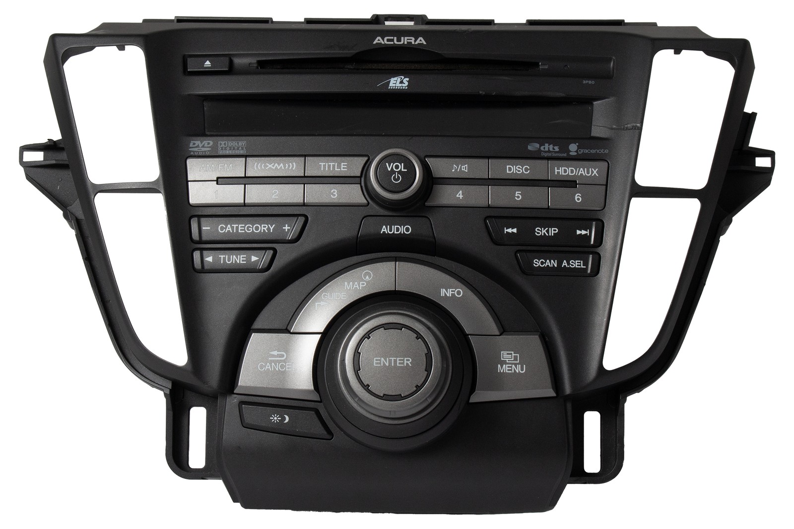 2009 Acura TL AMFM SAT Radio CD DVD MP3 Player 440 Watt Face 3PB0 39100-TK4-A100