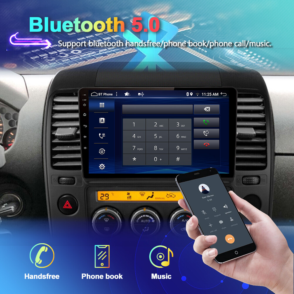 For Nissan Navara 2006-2012 Car Stereo Radio Android Auto Carplay GPS Navi 2+32G