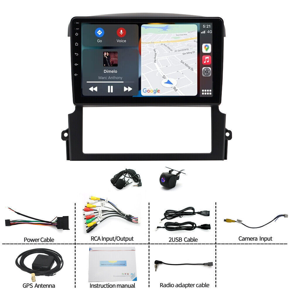 Android Wireless Carplay Car Stereo WIFI GPS Navi Radio For Kia Sorento 2004-08
