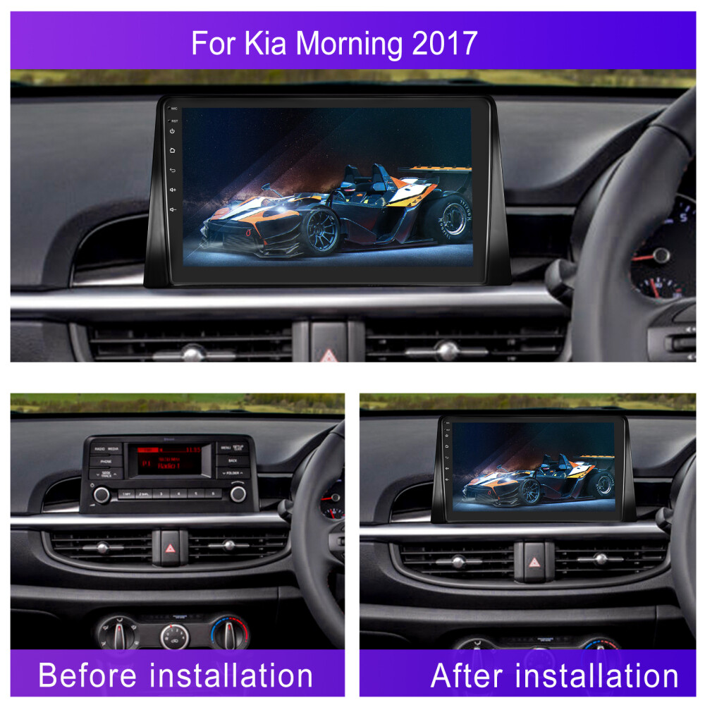 Android 13.0 CarPlay Radio GPS Navi Head Units For Kia Picanto Morning 2016-2019