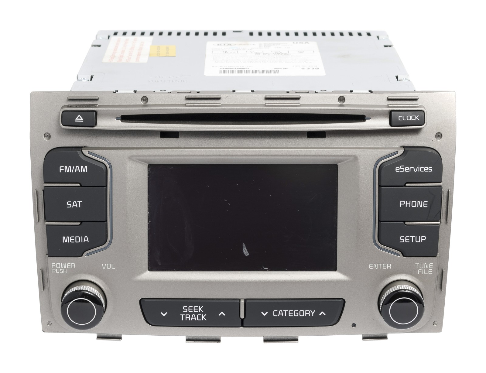 2014-2016 Kia Sportage AM FM Radio CD Player Information Display 96190-3W930DC9