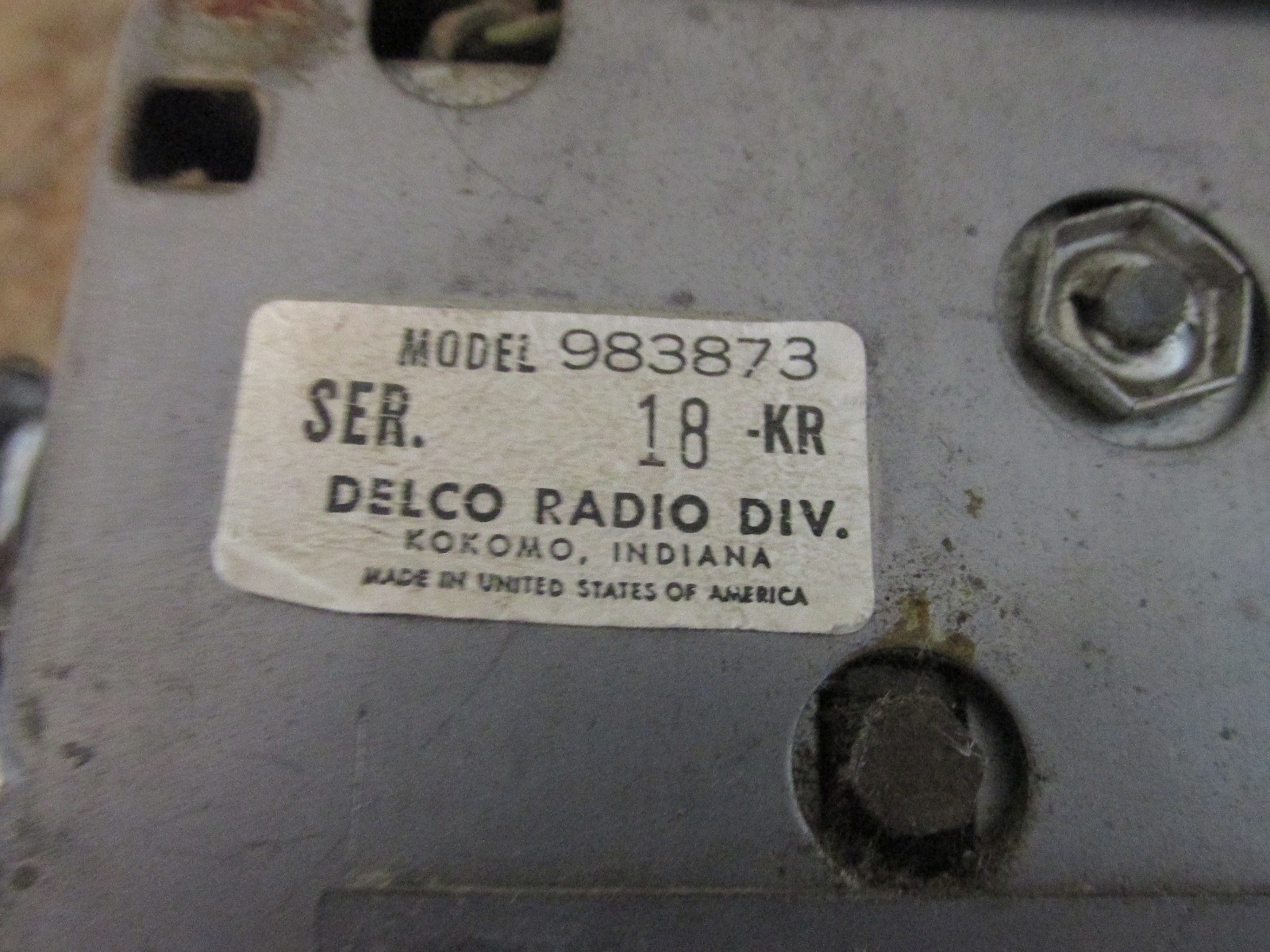 ORIGINAL SUPER DELUXE DELCO AM RADIO 1963 1964 PONTIAC CATALINA OR BONNEVILLE