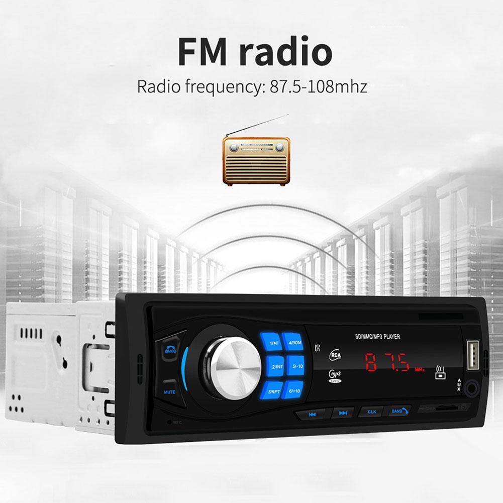 Car Radio In Dash 1 Din MP3 Player FM Audio Stereo USB SD AUX Input ISO Port K0