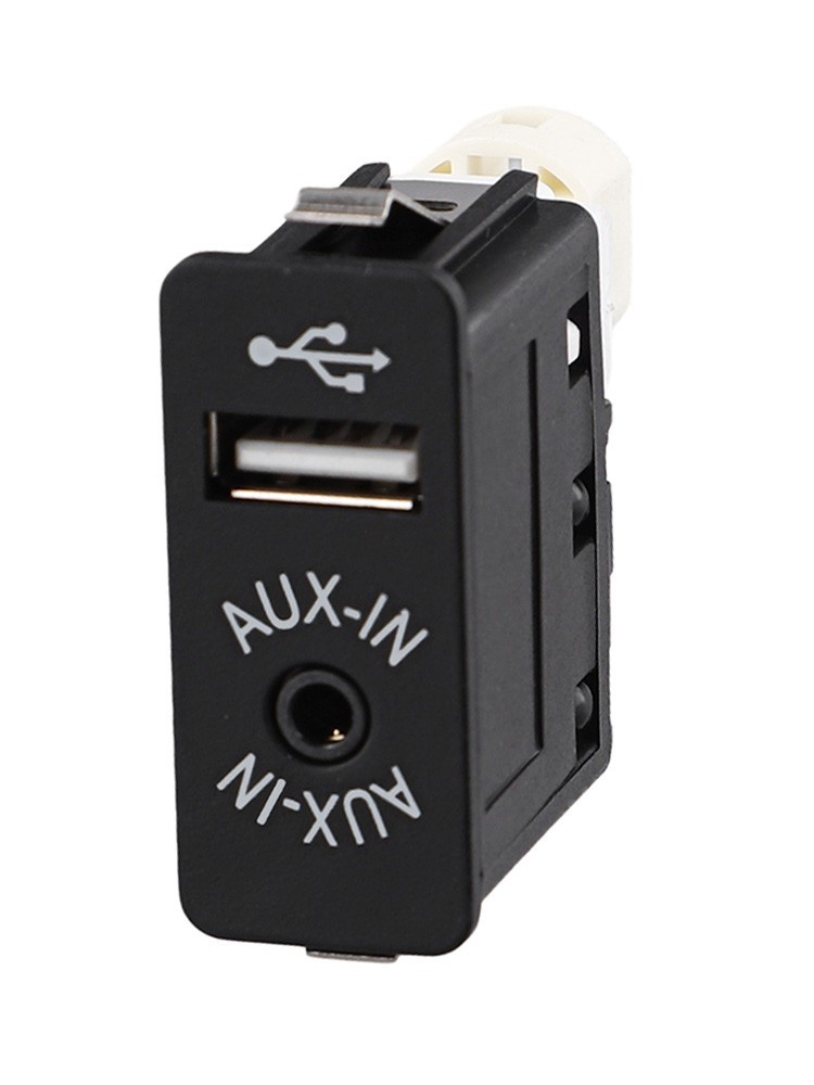 Car USB AUX Input AUX Socket Car USB AUX Input Socket Direct Installation