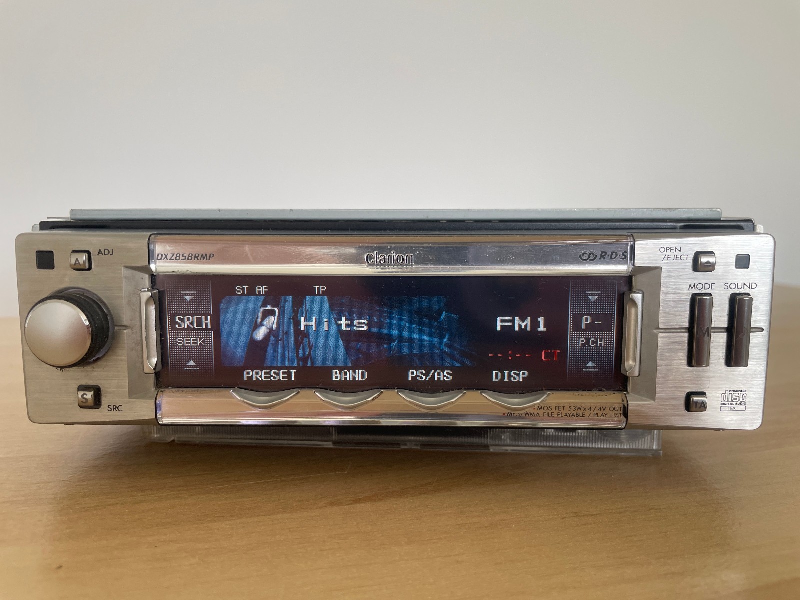 Clarion DXZ858RMP AM/FM Radio MP3/WMA CD Player Single Din Car Stereo Old School