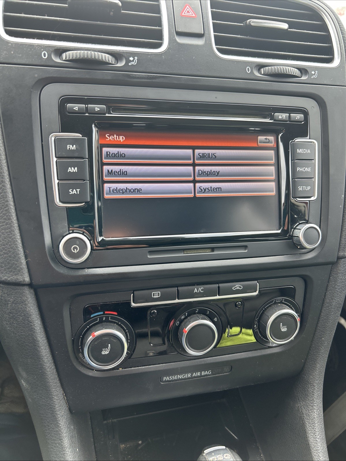 Tested !! GENUINE VW MK6 GOLF JETTA 14 13 12 11 GTI 2009 -2014 RADIO HEAD UNIT