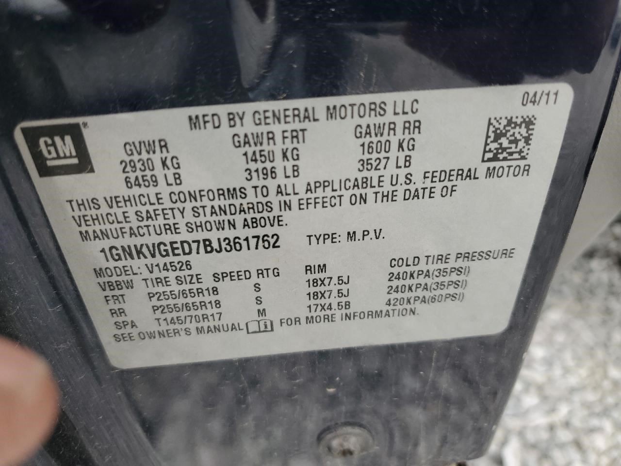 Audio Equipment Radio Opt Uui Fits 10-17 TRAVERSE 31473895
