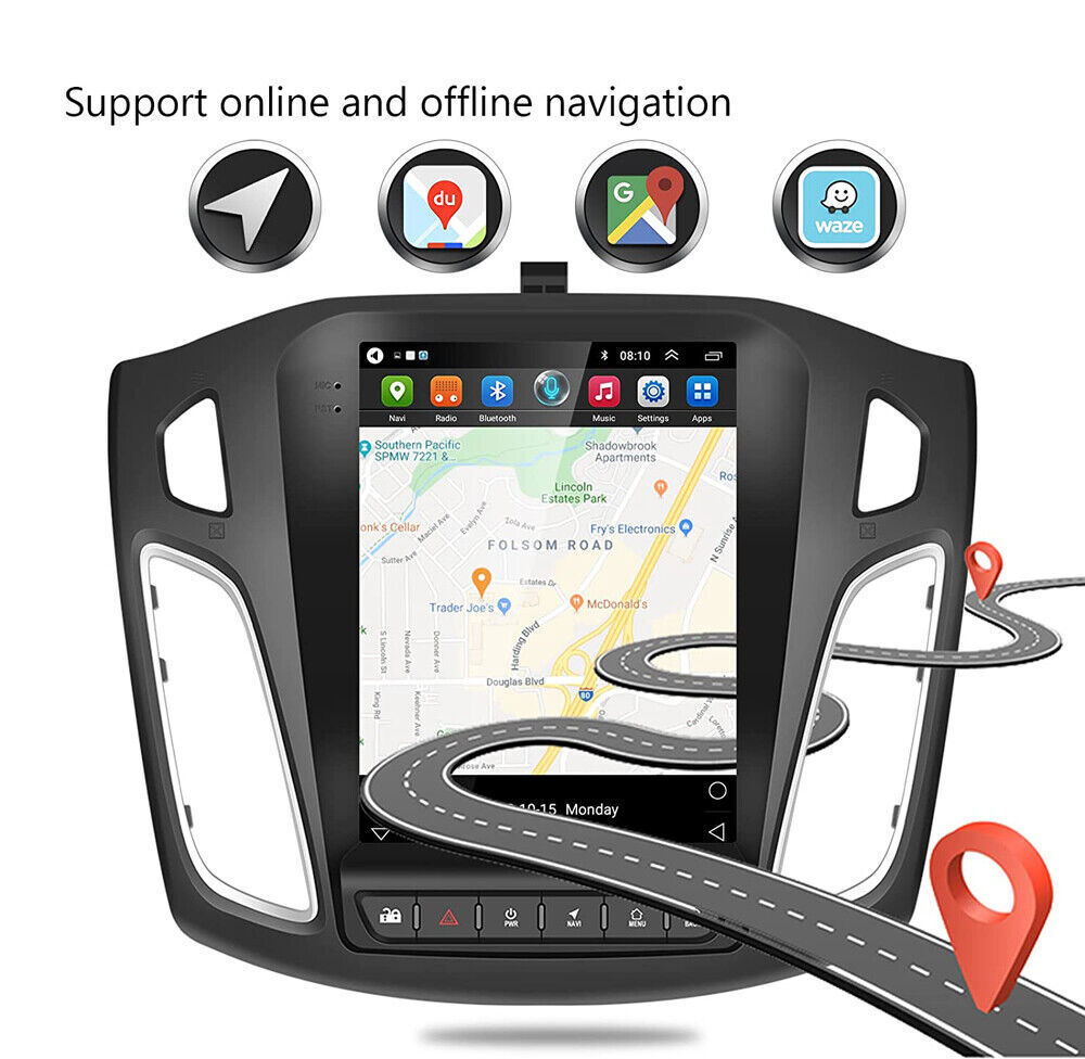 9.7″ For Ford Focus 2012-2018 Android 13 Apple Carplay Car Stereo Radio GPS Navi
