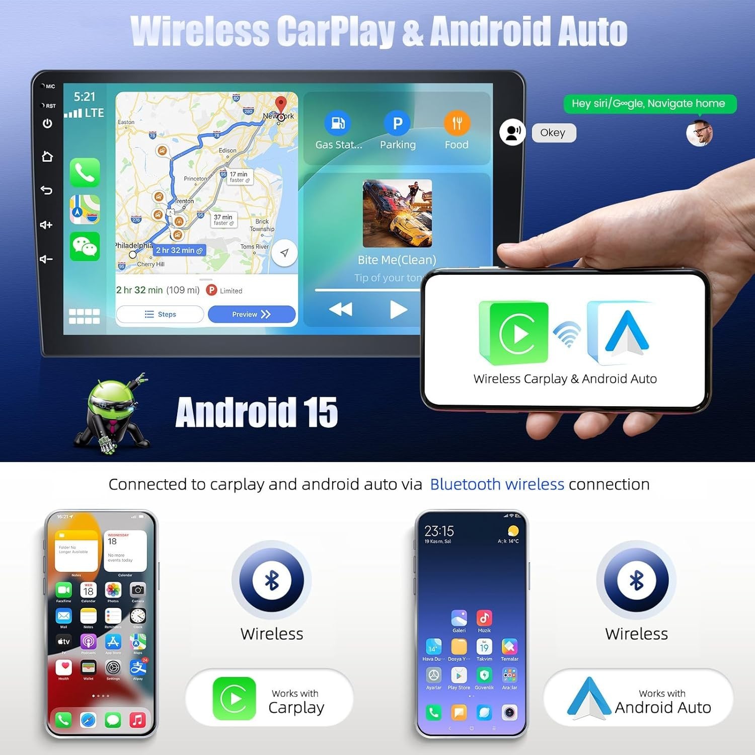 Car Radio Stereo Carplay For 2011-2013 Kia K5 2+32G 9in Quad Core Player