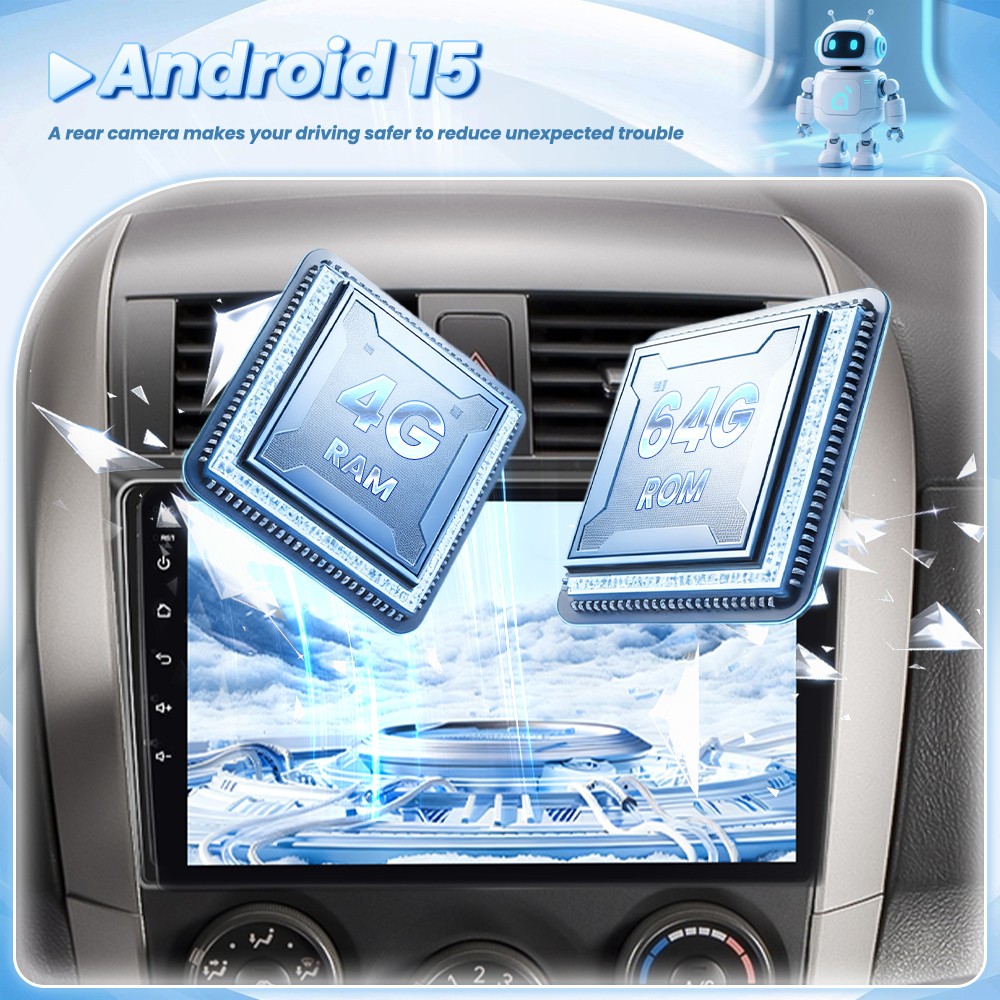 4GB+64GB For Toyota Corolla 2009-2013 Apple Carplay Android Car Stereo Radio GPS
