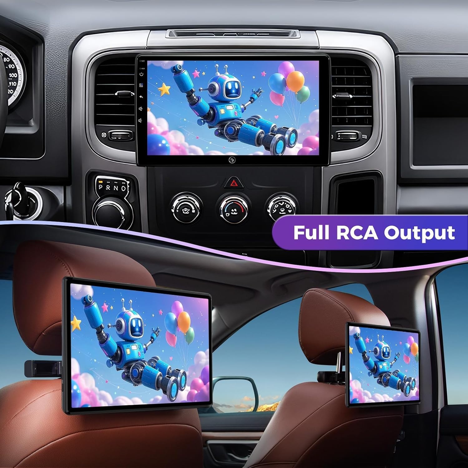 10″ Head Unit Car Radio Stereo for Dodge Ram 1/2/3500 2013-18 Camera BT Mirrorin