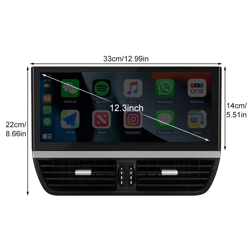 8+128GB For Porsche Cayenne 2010-2017 Android 13 Car Stereo Radio GPS Head Unit